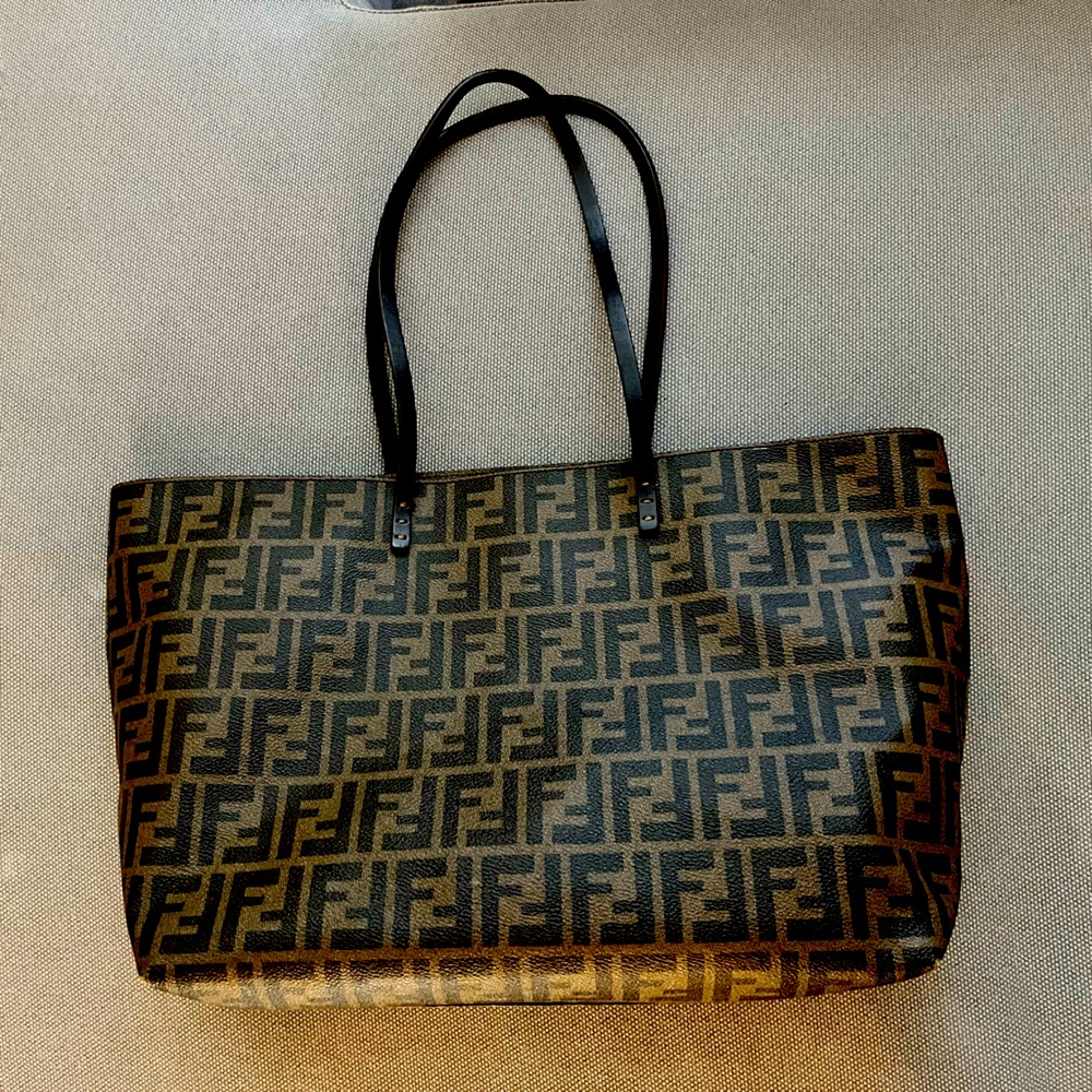 Fendi brown tote bag